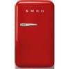 Smeg linea Anni '50 Smeg Frigorifero minibar monoporta con cerniere a destra a libera installazione FAB5RRD6 finitura rosso da 40 cm