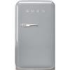 Smeg linea Anni '50 Smeg Frigorifero minibar monoporta con cerniere a destra a libera installazione FAB5RSV6 finitura silver da 40 cm