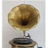 Antico grammofono HMV perfettamente funzionante fonografo, giradischi win-up