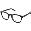 Saint Laurent SL 28 OPT 007 | Occhiali da Vista Graduati | Prova Online | Plastica | Quadrati | Marrone, Havana | Adrialenti