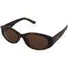 Balenciaga BB0369SK 002 | Occhiali da Sole Graduati o Non Graduati | Prova Online | Plastica | Ovali / Ellittici | Marrone, Havana | Adrialenti