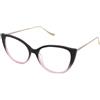 Crullé Flirt C6 | Occhiali da Vista Graduati | Prova Online | Plastica | Cat Eye | Nero, Rosa | Adrialenti