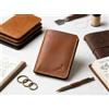 Maru Portafoglio Uomo Slim In Vera Pelle Bifold Porta Carte Banconote Portafogli