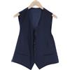 Suitsupply Ferrara Gilet Uomo UK42S Blu 100% Lana A Un Pulsante V-Collo