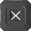 Outsunny Set 2 Pesi Base per Ombrellone a Sbalzo in HDPE Riempibili fino a 105 kg, 101x101x12cm, Nero | Aosom Italy