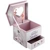 ATMOSPHERA CREATEUR D'INTERIEUR - Scatola musicale rosa Ballerina H16cm