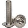 AGBERG - Viti a testa bombata M5 x 16 con flangia e esagono interno - Viti a testa bombata [20 pezzi] in acciaio inossidabile A2 V2A, inossidabile - ISO 7380-2