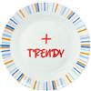Tognana Piatto Dessert Trendy Good Vibes D 20,5 Cm New Bone China Multicolor
