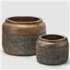 EDG Enzo De Gasperi Set 2 Vasi Saigon Rotondo Copper 41-25 cm
