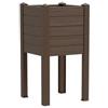 TeraPlast Fioriera Trama 014 Moka H80 cm 42×42 Resina