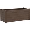 TeraPlast Fioriera Trama 002 Moka Resina 100×42 H 40 cm