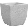 TeraPlast Lithos Pietra 40 cm Vaso Bianco Plastica