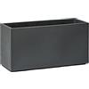 TeraPlast Fioriera Rock 80 Effetto Cemento Basalt 80 cm