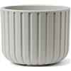 TeraPlast Echo Rigato 50 cm Vaso Silver Fog Resina