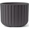 TeraPlast Vaso Echo Rigato Basalt Ø50 cm Sovrapponibile