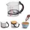 Dreamfarm Upcup - Misurino regolabile tutto in 1, misure metriche e imperiali fino a 1 tazza, colore: Nero/Trasparente