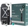 Y-Brush Ultra - Spazzolino sonico automatico con sbiancamento - Modalità multiple - Batteria di 6 mesi, rimozione avanzata della placca - Per adulti (color Ultra Premium - Black, M - Adult 12+)