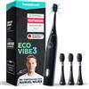 happybrush ECO VIBE 3, Erwachsener, Schallzahnb?rste, Tiefenreinigung, Polieren, Sensibel, 40000 Bewegungen pro Minute, Schwarz, Schwarz