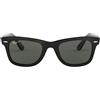 Ray-Ban Occhiali da Sole RB2140 901/58 Wayfarer Classic Original Nero/Verde G-15 Unisex Polarizzati 50/22/150