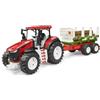 bruder 03453 - Trattore Roadmax con rimorchio di spedizione e 3 tronchi - Veicoli, silvicoltura, fattoria, trasporto di legname, giocattolo da 2 anni
