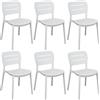 MIlani Home HAZEL - set 6 sedie in polipropilene impilabili