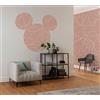 Komar Carta da parati fotografica in tessuto non tessuto, autoadesiva, motivo Mickey Head Knotted, dimensioni 125 x 125 cm (larghezza x altezza), Disney, cameretta dei bambini, carta da parati