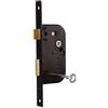 Bricard 2657 - Serratura da incasso ad asse 50 mm, per porta della camera, porta interna o di servizio, chiavi di sicurezza a 4 gole, colore nero