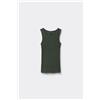 Intimissimi Canotta Bambino A Costine In Cotone Superior Verde
