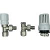 HM Valvole Termostatiche per Termosifoni Multistrato 3/8x16 Nichelate con Adattatori 16mm e Testina Termostatica Controllo Temperatura Efficienza Energetica