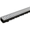 Dakota Canaletta con Griglia Acciaio Inox Pegasus Plus One S 100x35 Nera Wave More
