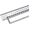 Dakota Griglia Zincata Carrabile con Telaio Rettangolare 1000x150 mm classe 3