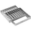 Dakota Griglia Carrabile Zincata Pesante con Telaio Quadrata 300x300 mm classe 3