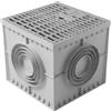 Dakota Pozzetto per acqua piovana Plus 400x400 grigio con griglia