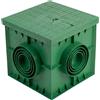 Dakota Pozzetto di ispezione in plastica Plus 400x400 verde con chiusino