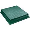 Dakota Chiusino per pozzetto Plus 350x350 verde con telaio