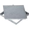 Dakota Chiusino a Scomparsa in Acciaio Zincato 250x250x47 mm