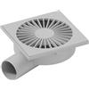 Dakota Chiusino Acqua Orientabile Scarico Ribassato con Griglia in ABS 150x150 mm