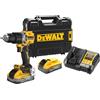 DEWALT DCD805H2T-QW Trapano avvitatore con percussione compatto 2 batterie Powerstack XR 18V 5.0Ah brushless