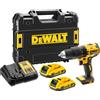 DEWALT DCD778D2T-QW Trapano Avvitatore con percussione compatto, 2 batterie 18V 2.0Ah