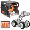 VEVOR Robot per l'Ispezione di Condotte Fognarie, Fino a 60 m con Telecamera Anteriore Posteriore da 2 MP e Tablet Touchscreen, IP68 con Luci e Contatore di Distanza per Condotte Industriali