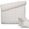 Pure Cotton Parure da letto 3 pezzi per 2 persone, copripiumino 240 x 220 cm, 2 federe 63 x 63 cm, 100% raso di cotone, 80 fili, certificato Oeko-TEX, campo in fiori - bianco
