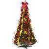 Wintem - Albero Slim di Natale Richiudibile Pop-up 150 cm con 100 Luci LED Calde Integrate, Design Salvaspazio, Montaggio Rapido e Facile da Riporre, Ideale per Decorazioni Natalizie Eleganti