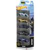 Hot Wheels - Set da 5 macchinine die-cast Batman in scala 1:64, veicoli con vari temi e dettagli autentici, l'iconica Batmobile inclusa, giocattolo per bambini, 3+ anni, JDR18