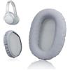 Krone Kalpasmos - Cuscinetti auricolari di ricambio compatibili con Sony WH-CH700N, WH-CH710N, WH-XB900N, cuscinetti auricolari in schiuma viscoelastica in pelle proteina, colore bianco