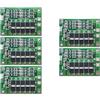 TECNOIOT 5 pz 3S 40A 11.1V 12.6V 18650 Piastra di protezione della batteria al litio con bilanciamento BMS