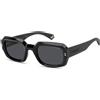 Polaroid PLD 6239/S/X 807/M9 | Occhiali da Sole Graduati o Non Graduati | Prova Online | Unisex | Plastica | Rettangolari | Nero | Adrialenti