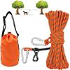 XiaZ Cavo per cani da campeggio, 15,2 m, portatile, per cani fino a 90,7 kg, guinzaglio per cani, per cortile, campeggio, parchi, eventi all'aperto, 5 minuti di installazione