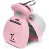 DogBuddy - Paletta raccogli feci, Portatile, per Cani di Taglia Piccola e Grande, con Attacco per Sacchetti, Clip per guinzaglio e Sacchetti per deiezioni Inclusi (M, Rosa)