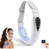 XJJAUGKLY Massaggiatore elettrico V-Face Shaping, lifting & anti-rughe, doppio mento con 15 livelli di intensità, 5 EMS Mod, massaggiatore viso contro le rughe 42°C Terapia termica per contorni più stretti