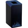 MEDIALINTERNATIONAL Gettacarte Rubik Evo Blu 80Lt per raccolta differenziata